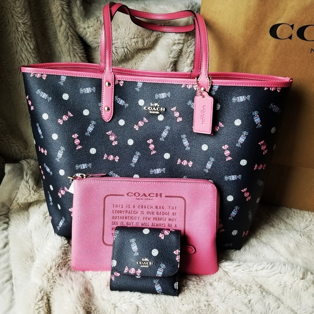 🍒NWT🍒 COACH CANDY 2 IN 1 TOTE+WALLET SET - Picture 7 of 8
